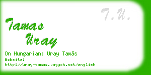 tamas uray business card